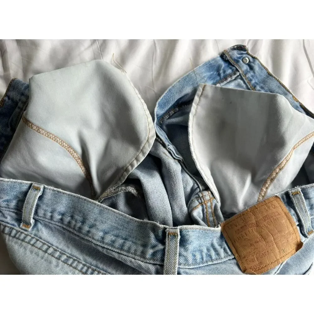 Vintage Levis 505 Orange Tab Jeans Mens 36x30 Made in Mexico Straight Leg 90s
